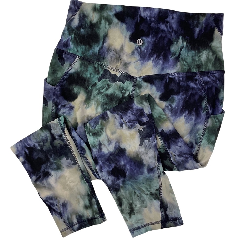 Lululemon Align Leggings High Rise Tie Dye Pants Gym Athletic Fitness Women Sz 8